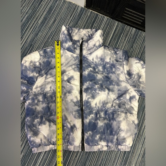 Wild Fable Blue Tie Die Puffer Jacket Size US L - Picture 3 of 6